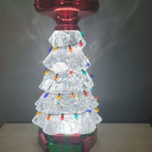 🎄🔴RARE🔴 CHRISTMAS TREE WATER GLOBE PEDESTAL
3-Wick Candle Holder Brand New - Picture 3 of 14